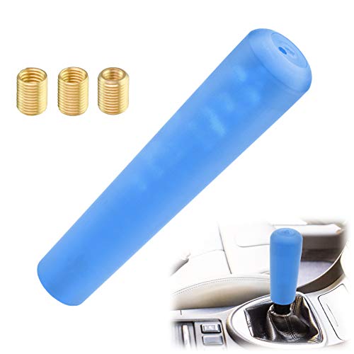 EZAUTO WRAP Blue Shift Knob Stick Frosted Matte Crystal Bubble Long Throw Gear Shifter 20cm - color: Matte Blue, size: 20cm