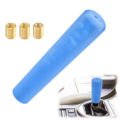 EZAUTO WRAP Blue Shift Knob Stick Frosted Matte Crystal Bubble Long Throw Gear Shifter 20cm - color: Matte Blue, size: 20cm
