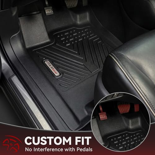 YITAMOTOR Floor Mats for Nissan Pathfinder 2013-2020, Infiniti QX60 2014-2020, JX35 2013, Custom Fit All Weather Anti-Slip TPE Rubber Mat, Pathfinder Accessories, 3 Row Automotive Floor Liners, Black - style: 13-20 Nissan Pathfinder/13 Infiniti JX35/14-20