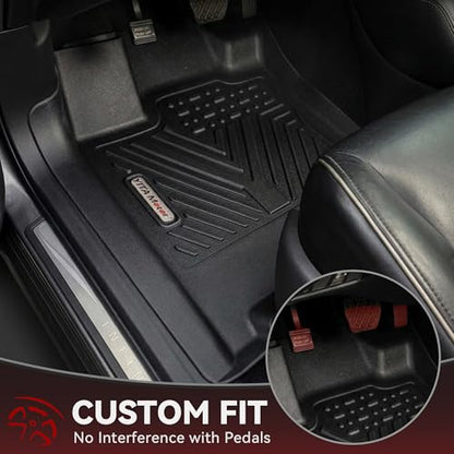 YITAMOTOR Floor Mats for Nissan Pathfinder 2013-2020, Infiniti QX60 2014-2020, JX35 2013, Custom Fit All Weather Anti-Slip TPE Rubber Mat, Pathfinder Accessories, 3 Row Automotive Floor Liners, Black - style: 13-20 Nissan Pathfinder/13 Infiniti JX35/14-20