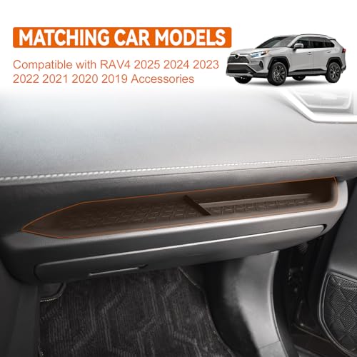 Glove Box Dividers Organizer Compatible with Toyota RAV4 2025 2024 2023 2022 2021 2020 2019 Accessories, Interior Insert PET Divider