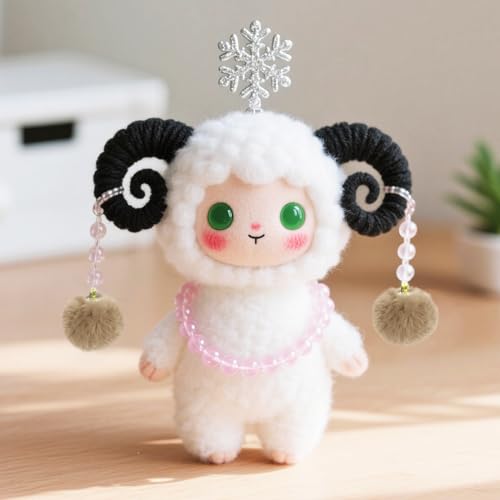 Tupalizy 50PCS Fluffy Pom Poms Charms Soft Fuzzy Faux Fur Puff Ball Pendant for Keychains Bracelets Earrings Jewelry Making Tassels Bags DIY Crafts Party Favors Gifts Accessories - color: Tan