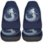Dujiea Beautiful Mermaid with Moon Car Front Seat Covers 2 Pcs Universal Auto Seat Covers Front Seats Only, Vehicle Bucket Seat Protectors Fit for Most Car SUV Sedan and Truck - color: Beautiful Mermaid With Moon