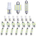 Car Led Bulb, Led Combination Set of 24 Sets, Used for Car Interior/Indoor Map Dome/ Trunk / License Lights, Etc. (White)