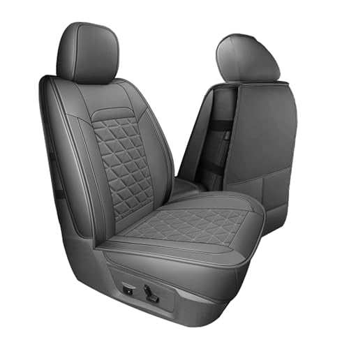 Coverado Dodge Ram Seat Cover Full Set, Waterproof Ram 1500 Seat Cover Compatible with 2002-2026 Dodge RAM 1500 2500 3500 Crew Quad Cab with Curved Bench, Dark Gray - color: Dark gray (curved back), size: FullSet (Curved Back)