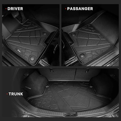 KARPAL Floor Mats for 2017-2025 Mazda CX-5, All Weather TPE Custom Fit Floor Liners Car Mats Accessories, 1st & 2nd Row & Cargo Liner - style: 2017-2025 | For Mazda CX5 | 1st & 2nd Row & Cargo