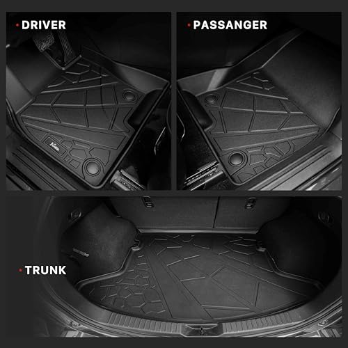 KARPAL Floor Mats for 2017-2025 Mazda CX-5, All Weather TPE Custom Fit Floor Liners Car Mats Accessories, 1st & 2nd Row & Cargo Liner - style: 2017-2025 | For Mazda CX5 | 1st & 2nd Row & Cargo
