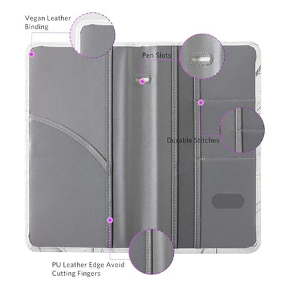 CoBak Car Registration and Insurance Holder - Vehicle Glove Box Car Organizer,Auto Truck Comparment Accessories Case with Magnetic Closure for Driver License,Cards - color: L-Sunflower Sonata