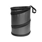 FH Group Automotive Waterproof Portable Collapsible Large Trash Can Garbage Container fits Most Cars,Polyethylene,SUVs,and Trucks Gray - color: Gray, style: Large
