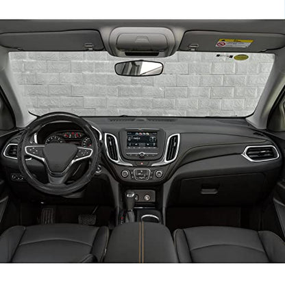 GIANT PANDA Steering Wheel Cover for Chevy Silverado - Car Steering Wheel Cover for Chevrolet Colorado Tahoe - Gray - color: A-Black+Gray