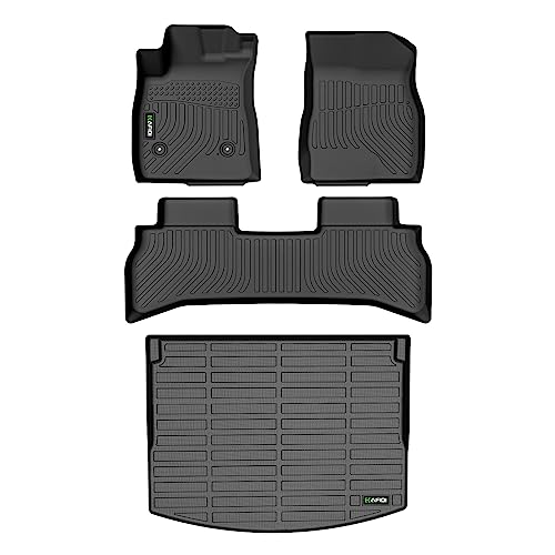 All Weather Floor Mats for Chevy Trailblazer FWD 2021-2024 2025 2026 & Cargo Liner for Trailblazer FWD (Only Fit Cargo in Upper Deck Position) 2021-2026 Set - Black - style: 2) For Trailblazer FWD 2021-2026 Set