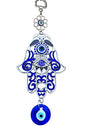 Betterdecor Blue Evil Eye Hamsa Hand Wall Hanging for Home Office Car Decor-023