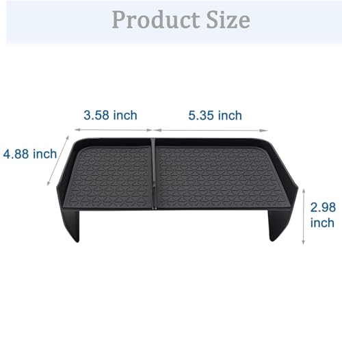 Center Console Organizer Compatible with Toyota RAV4 2019-2025 and 2021-2025 RAV-4 Prime, ABS Material Insert Tray Gear Shift Secondary Storage Box