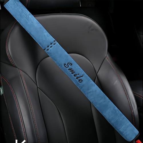 Extra-Long Car Seat Belt Cover Comfortable & Stress-Relieving Durable and Comfortable Car Seatbelt Shoulder Pad Enhance Your Driving Comfort and Safety (Blue, L-29) - color: Blue, size: L-29"