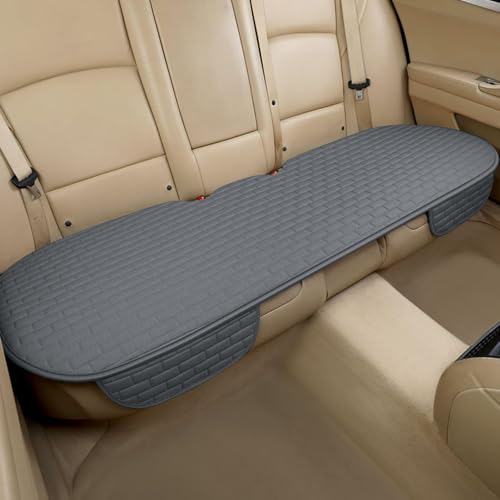 Dark Gray Back Seat Cover, Rear Car Seat Cover for Cars Truck SUV, Seat Covers with Storage Pocket(Dark Gray-Back Seat) - color: Dark Gray 1 Pcs