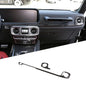 Real Carbon Fiber Interior Center Console Side Outlet Trend Decorative Strip for Mercedes-Benz G-Class W464 2019 to 2025 G350 G400 G500 (Black)