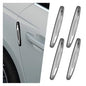 4 Pack Car Door Edge Guards, Anti-Scratch Car Side Door Protector, PVC Auto Bumper Guard, Auto Body Trim Strip withSelf-Adhesive, Cars Exterior Accessories for Cars, SUVs, Trucks (Silver)
