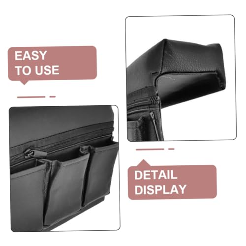 Luxshiny Car Armrest Organizer Multi Functional Door Storage Support Luxurious Cushion for Car Interior Convenient Phone Key Holder Easy to Clean Design