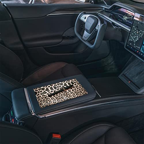 Premium Car Registration and Insurance Holder,Registration Insurance Card Holder of Leopard Print PU Leather Looks Stylish and Special,Glove Box Organizer Makes Your Documents In Order.