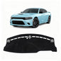 KUST Black Dash Cover for Dodge Charger 2011-2022 2023 Left Hand Driving Polyester Dashboard Cover Non-Slip Center Interior Accessories for Charger Custom Fit Dash Mat Sunshade No Glare - size: Charger 11-23(Black)