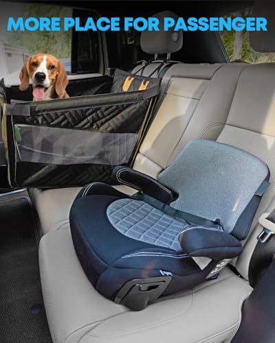 Kohree Dog Car Seat Cover for Small Dogs, Hard Bottom Dog Car Rear Seat Cover with Pipe Waterproof 600D, Pet Hammock Extender for Cars SUV Truck-S - size: S: Single Seat