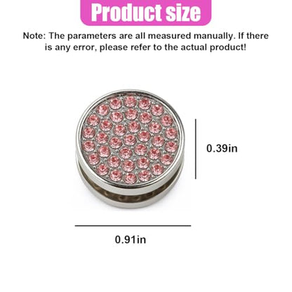 YoRise 4PCS Bling Car Hooks, Crystal Rhinestone Car Storage Hook with Self-Adhesive Backing, Multi-Function Dashboard Hooks, Hanging Mini Hook for Vehicle Cable Keys Sunglasses Hat (Pink) - color: Pink