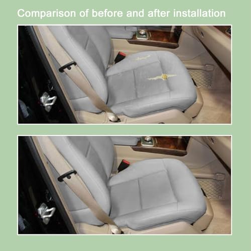Priprilod Driver Side Bottom Replacement Microfiber Leather Seat Cover Gray Compatible with Mercedes Benz E350 E550 2010 2011 2012 2013 2014