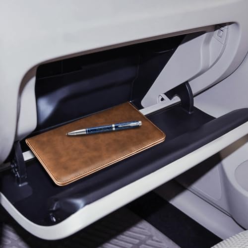 CoBak Car Registration and Insurance Holder - Vehicle Glove Box Car Organizer,Auto Truck Comparment Accessories Case with Magnetic Closure for Driver License,Cards - color: L-Cowhide Brown