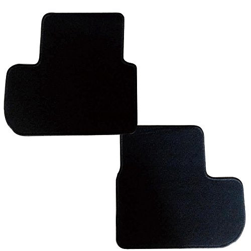 Floor Mats Compatible with 2003-2007 Infiniti G35 2 Door, Nylon Black Front Rear Carpet by IKON MOTORSPORTS, 2004 2005 2006