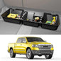 KINGGERI Under Seat Storage Boxes - Compatible with 2019-2026 Dodge Ram 1500 Crew Cab (Not for Classic), Heavy Duty Upgraded Rear Under Back Seat Storage Truck Cargo Black Tool Box Organizer