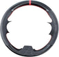 DIY Stitching Carbon Fiber Steering Wheel Cover for Honda Civic 9th Generation 2012 2013 2014 2015 13.5-14.5 inches Black Microfiber Leather Interior Accessories