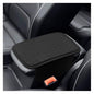 Leather Car Center Console Cover, Anti-Scratch Auto Middle Console Protective Cushion with 2 Storage Bags, Universal Waterproof Vehicle Armrest Pad Accessory for Sedan, SUV, Truck (Black) - color: Black