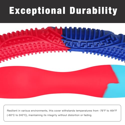 SEGADEN Massage Grip Soft Silicone Car Steering Wheel Cover Universal Anti-Slip Design 13-16 inch Protective Case Three Color Matching - color: Three Color Matching