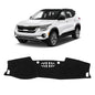 KUST Black Dash Cover for Kia Seltos 2021 2022 2023 (LX, S, S Turbo, EX, SX Turbo) Polyester Dashboard Cover Non-Slip Interior Accessories for Seltos Black (NOT fits for Seltos 2024 2025) - size: Seltos 21-23(black)