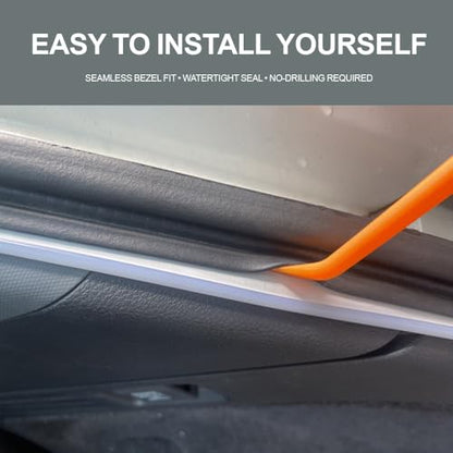 LED Trunk Light Strip Compatible with 2015-2025 Toyota Sienna, Easy to Install, Waterproof, Flexible Silicone recessed Trunk Light, White