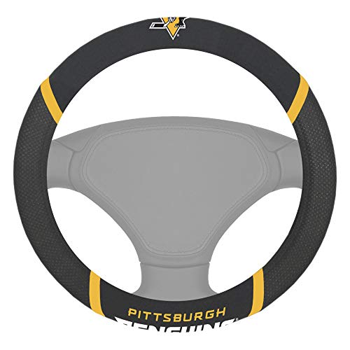 FANMATS NHL Unisex-Adult Steering Wheel Cover - color: Black