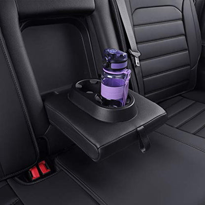 LUCKYMAN CLUB Silverado Seat Covers Fit for 2007-2023 2024 2025 Chevy Silverado Sierra 1500 2500 3500 Crew,Double,Extended Cab with Water Proof Faux Leather (Black Full Set) - color: Black, size: Full set