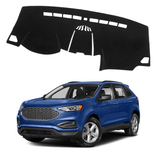 Cartist Dash Cover Compatible with Ford Edge 2015-2022 2023 2024 2025 Accessories Dashboard Cover Mat Non-Slip Carpet Sunshield Glare UV Rays Protector - size: Ford Edge 2015-2025