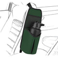Linkidea Car Seat Side Organizer - Compatible with Yeti Rambler & Hydro Flask Bottles, Hanging Bag for Large Bottles, Green