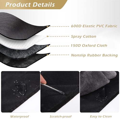 PIUGILH Car Trunk Pet Mat Cargo Liner Compatible with Land Rover Defender 2020 2021 2022 2023 2024 2025, Rear Seat Trunk Protector Cover Mat Interior Accessories (for Trunk)