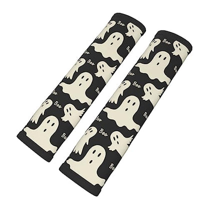 Stylish Ghost Pattern Seat Belt Covers Soft Comfortable Shoulder Strap Pads for Adults Universal Car Accessories - Pack of 2 - color: Ghost Pattern