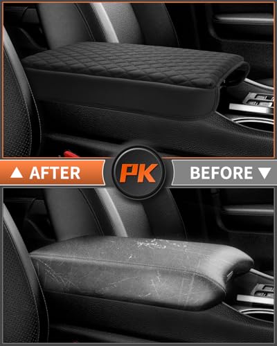 Shademax Center Console Cover for Honda Pilot 2023-2026, 2024 2025 2026 Ridgeline/Passport Accessories Armrest Cover Cushion Pad Car Arm Rest Console Box Lid Cover Protector PU Leather Black - size: Size for Honda Pilot 2023-2026