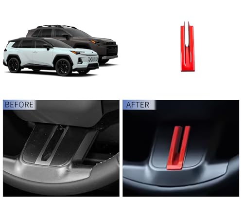 U-Shaped Below Trim Strips Compatible with Toyota New RAV4 2026 2027+ Car Accessories ABS 1PCS(Red) - color: Red