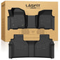 LASFIT Floor Mats 2019-2026 for Chevy Silverado/GMC Sierra 1500, 2020-2026 2500HD 3500HD, Crew Cab Only/Bench Seat (Only Fit with Rear Under-Seat Storage, But Not Fit 2nd Row Plastic Storage) - size: Bench Seat/Crew Cab/With Rear Storage 2019-2026