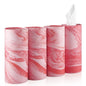 Car Tissue Holder, 4 Pack Car Cup Holder Facial Tissues with Travel Tissue Bag, Quick and Convenient Flower Combination Car Tissue Box(4 Canisters/200 Tissues) Orange
