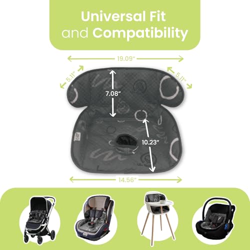 Piddle Pad 2-Pack, Potty Training Car Seat Protector, Toddler Car Seat Cover & Stroller Protector, Machine Washable Waterproof Car Seat, Anti-Slip, Universal Fit (Black) - color: Black