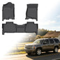 Floor Mats for Chevy Tahoe 2007 2008 2009 2010 2011 2012 2013 2014, for GMC Yukon Bench(NOT fit XL), NOT for Hybrid, Tahoe Floor Mats(ONLY 8seats), Front&Rear Row & Cargo,TPE Waterproof Summer Winter - style: 4)2007-2014|Tahoe 8 Seats/GMC Yukon Bench|Fron