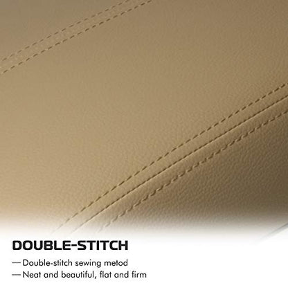 A ABIGAIL Center Console Armrest Cover Repacement Compatible with 2008 2009 2010 2011 2012 Honda Accord Auto Leather Suture Console Lid Cover Replacement (Beige) - color: Beige