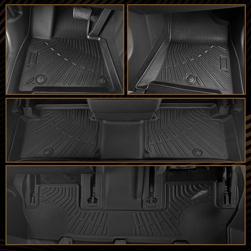Naibeve Floor Mats for 2012-2017 Toyota Prius V - All Weather Custom for Toyota Prius V Floor Mats & Cargo Mat Waterproof Interior Accessories - size: 2)Prius V|2012-2017