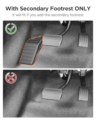 Car Floor Mats for Ford Transit Connect: 2014-2021 Front Row Mats, Only Fit Vinyl Floor and Floor Posts, All Weather Floor Liners for Connect Van Accesories, Heavy-Duty Anti-Slip Black TPE Carpets